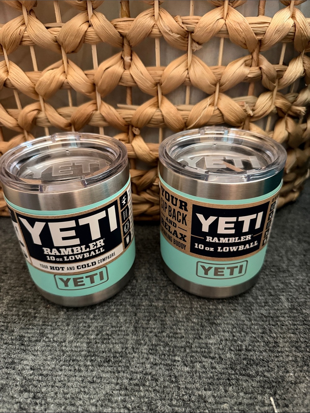 Yeti Rambler 10 oz Lowball in Seafoam Teal (2)